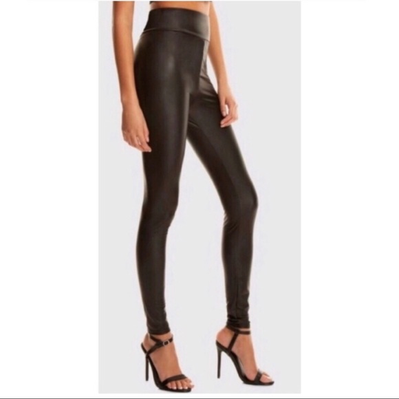 LAST 1❗️SALE❗️High waisted vegan leather leggings - Picture 4 of 5